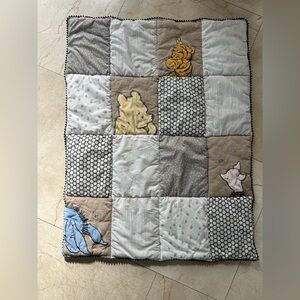 Disney Baby Winnie The Pooh Quilted Comforter GUC